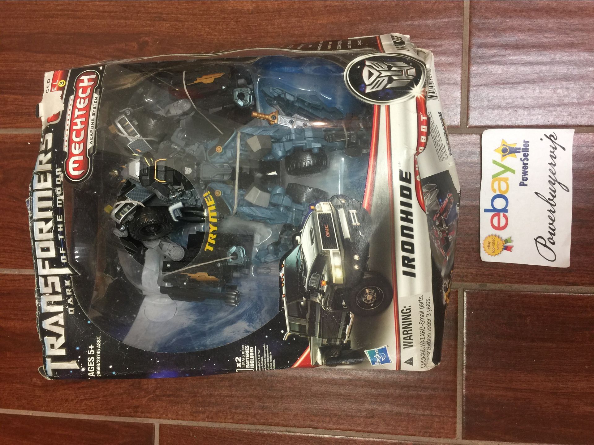 Box Damage Transformers Dark Of The Moon DOTM Mechtech Leader Class Ironhide - Click Image to Close